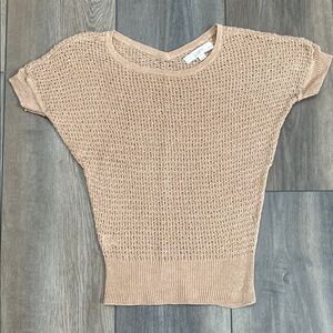 LOFT Tan Knit Sweater Top